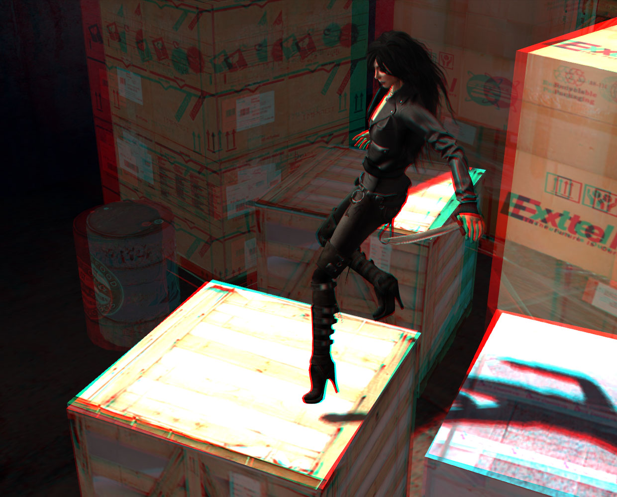 /D Anaglyphic Picture
